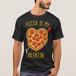 Pizza Heart Alla hjärtans dag s Män Kvinnor Pepper T Shirt