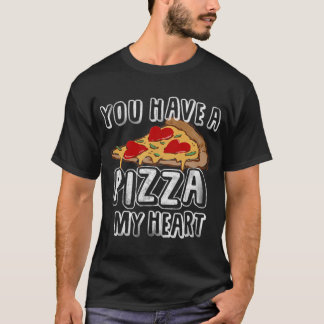 Pizza Heart Alla hjärtans dag s Män Kvinnor Pepper T Shirt