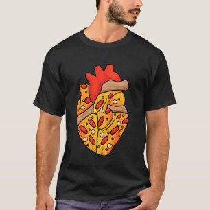 Pizza Heart Slice Neapolitan Älskare Pizzeria Pizz T Shirt