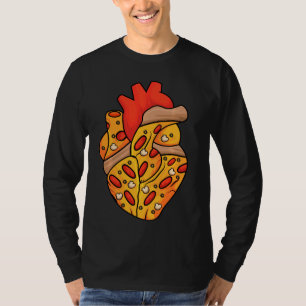 Pizza Heart Slice Neapolitan Älskare Pizzeria Pizz T Shirt