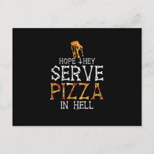 Pizza i helvete helg vykort