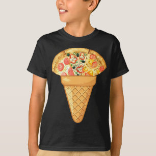 PIZZA ICE CREAM - FUNNY FAST MAT OCH ICE CREAM CO T SHIRT
