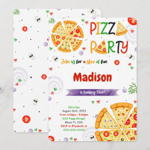 Pizza-inbjudan Inbjudningar