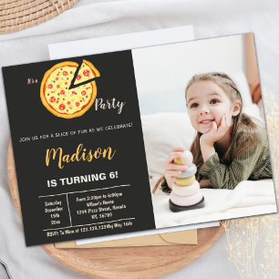 Pizza-inbjudningar med foto inbjudningar