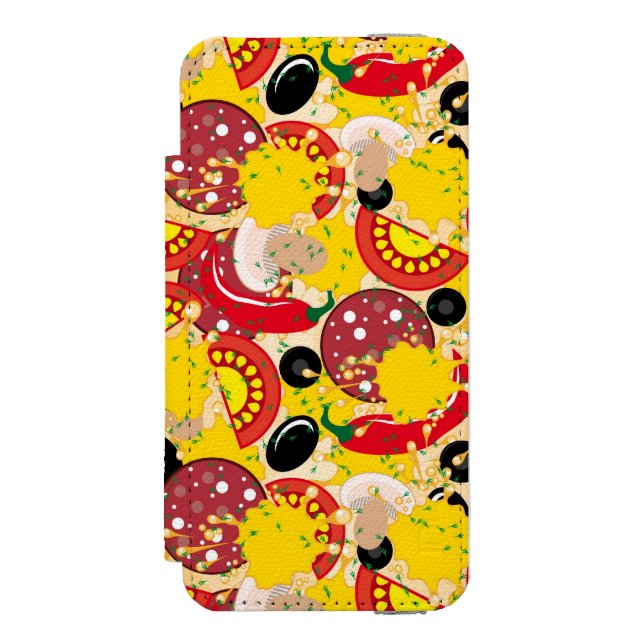 Pizza Incipio iPhone Wallet Skal (Folio Framsidan)