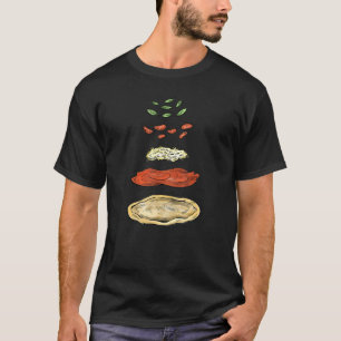 Pizza Ingredients Pizza Baking Instructions Pizzer T Shirt
