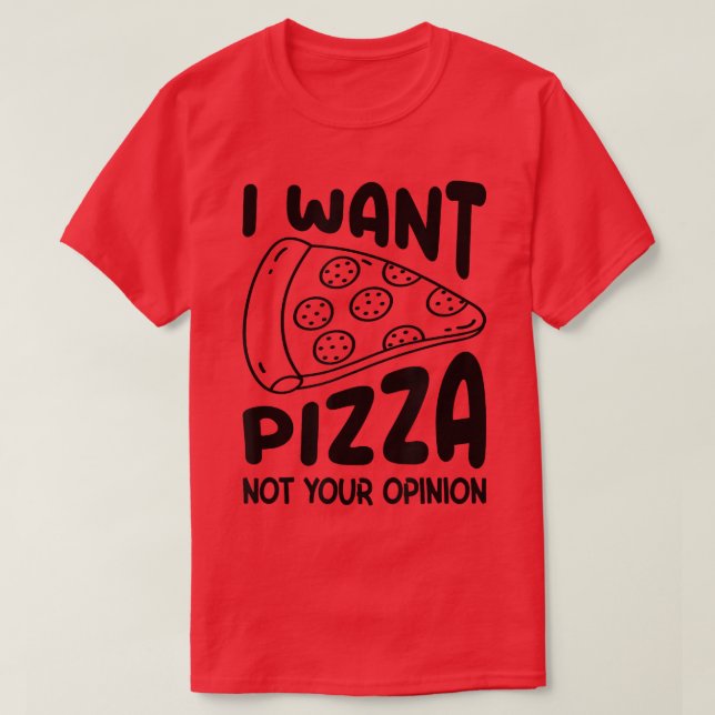 Pizza, inte ditt yttrande Pizza Älskare EEG P T Shirt (Design framsida)