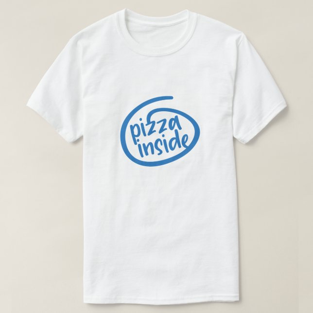 Pizza inuti t shirt (Design framsida)