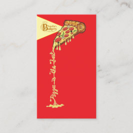 Pizza is the best business card visitkort