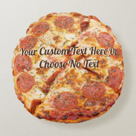 Pizza Italia Food Pepperoni Cheese | ANPASSNINGSBA Rund Kudde