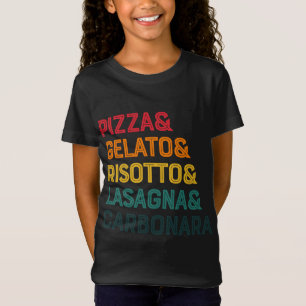 Pizza Italia Iconic Food Italien Berömd Dish Foodi T Shirt