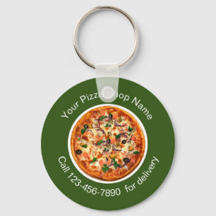 Pizza Italias Restaurant Promoción Keychains Nyckelring