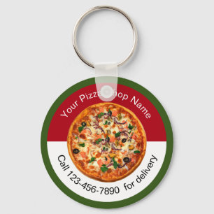 Pizza Italias Restaurant Promoción Keychains Nyckelring