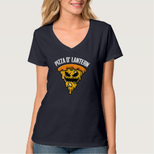 Pizza Jack o lantern Lazy Halloween Costume Funny T Shirt