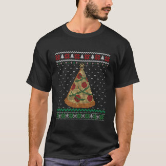 Pizza Julgran Funny Julafton Ljus Boys Ugly S T Shirt