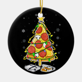 Pizza Julgran Ljus Julafton Manar Boys Crustmas Julgransprydnad Keramik