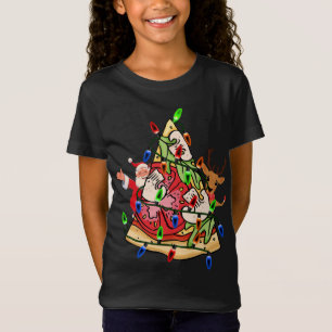 Pizza Julgran Ljus Jultomten renar X T Shirt