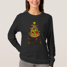 Pizza Julgran Ljus | Pizza Sweatshirt