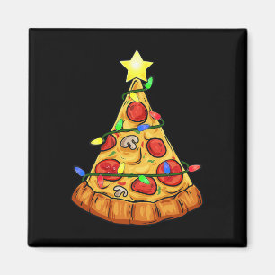 Pizza Julgran Ljus Roligt Boys Kids Julafton Magnet