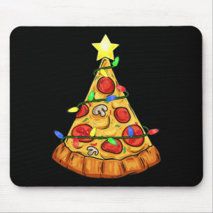 Pizza Julgran Ljus Roligt Boys Kids Julafton Musmatta