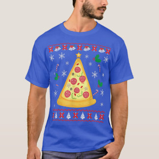 Pizza Julgran Ugly jul Sweater Funny T Shirt