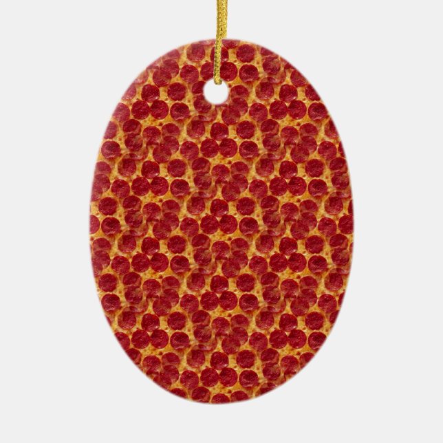 pizza julgransprydnad keramik (Framsidan)
