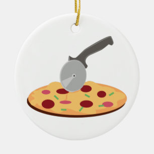 Pizza Julgransprydnad Keramik