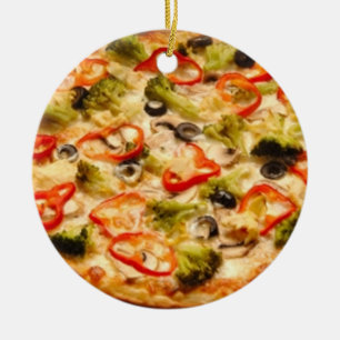 Pizza Julgransprydnad Keramik