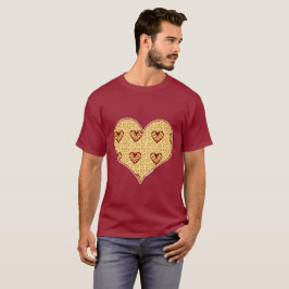 Pizza Kärlek Heart Cheesy Art Design T-shirt