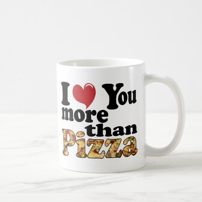 Pizza Kärlek Kaffemugg (Höger)