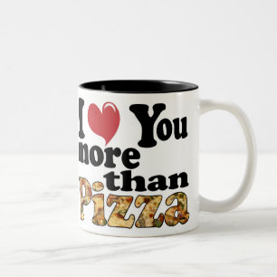 Pizza Kärlek Två-Tonad Mugg