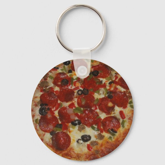 Pizza Keychain Nyckelring (Framsida)
