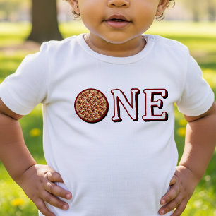 Pizza Kids 1-årsfest Ett T Shirt