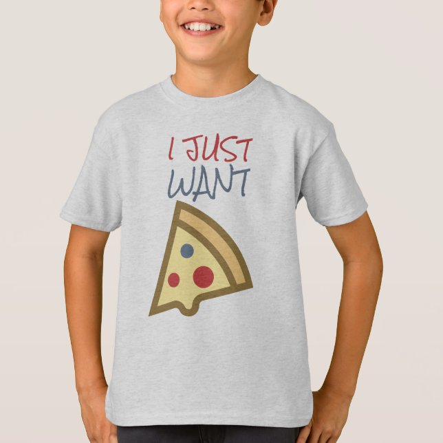 Pizza Kids' Hanes TAGLESS® T-Shirt (Framsida)
