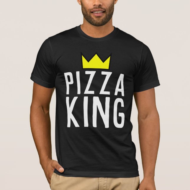 PIZZA KING MANS DAD T-SHIRTS (Framsida)
