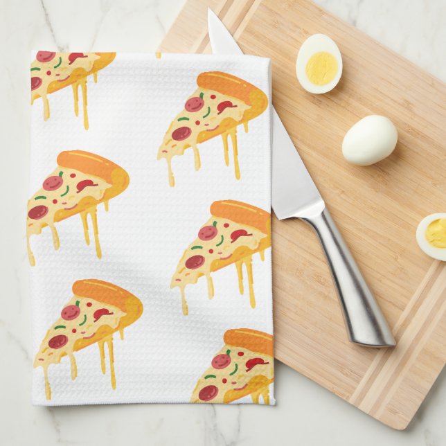 Pizza Kitchen Towel Kökshandduk (Vikt i Fjärdedel)