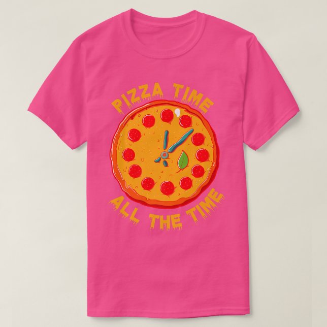 Pizza-konstruktionen för nätpizza Party, Pizza Äls T Shirt (Design framsida)