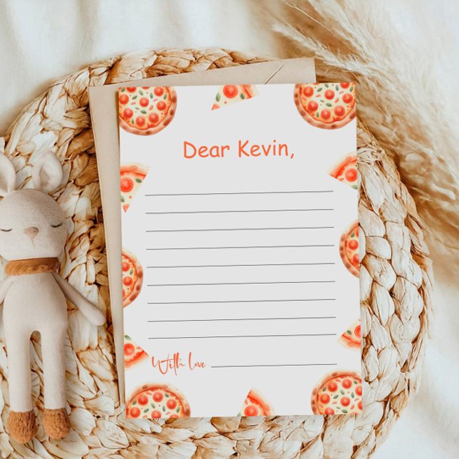 Pizza-kort för första Födelsedagsfesten Inbjudningar (Skapare uppladdad)