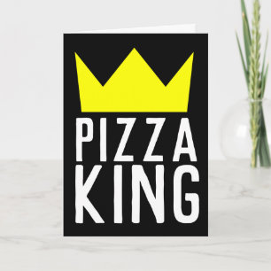 PIZZA KUNG BIRTHDAY, LÄMPLIG FÖR FRAMSTÄLLNING KORT
