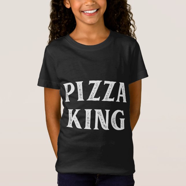 Pizza Kung - Vintage Stil - T Shirt (Framsida)