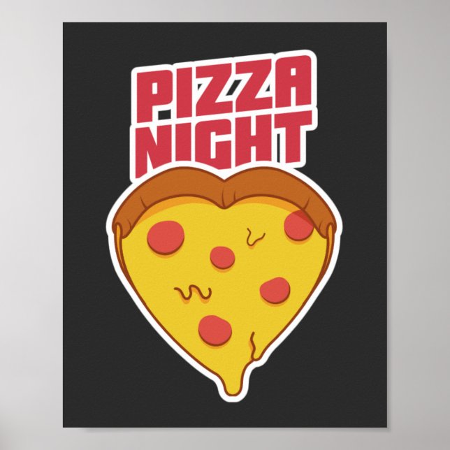 Pizza Kväll Poster (Framsidan)