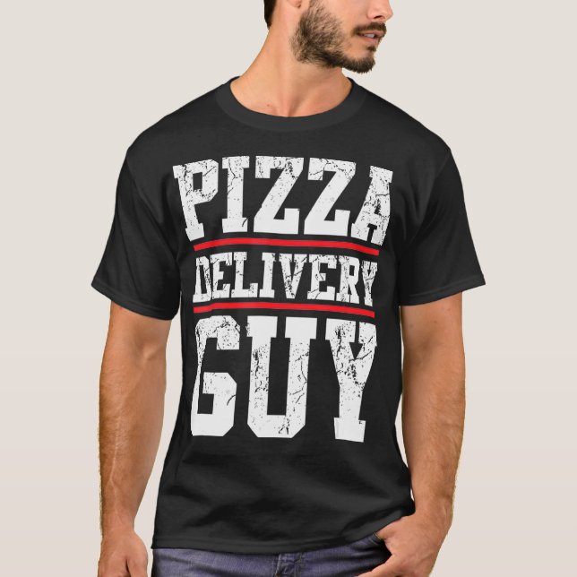 Pizza-leveranskille som matchar pizzakostymen för  t shirt (Framsida)