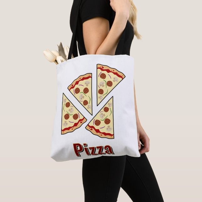 Pizza Lover Design Tygkasse (Närbild)
