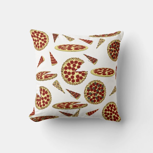 Pizza Lover's Pattern Kudde (Framsida)
