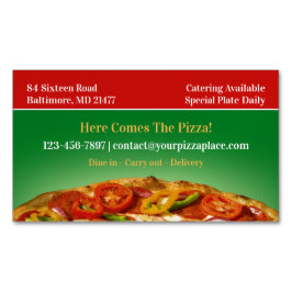 Pizza Magnetiska Visitkort