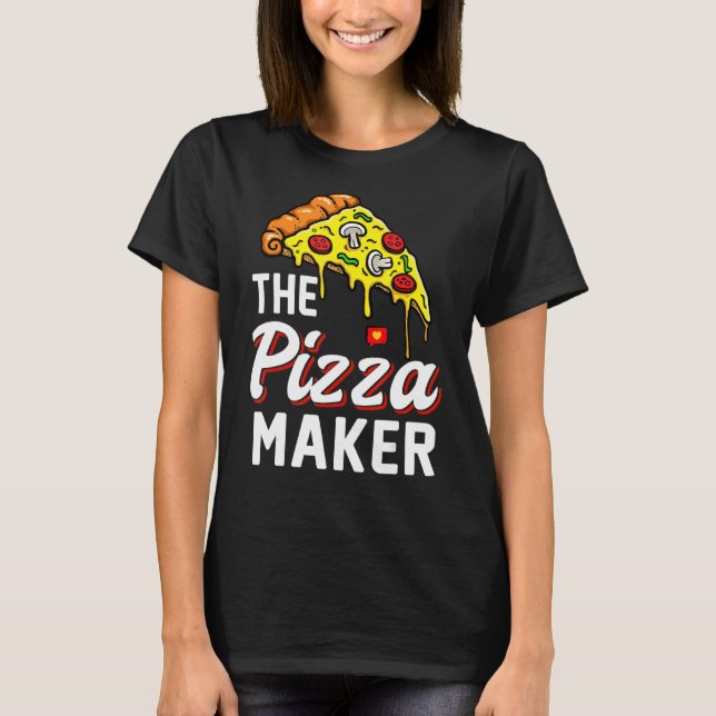 Pizza Maker Baker Världsmästare Pizza Maker T Shirt (Framsida)