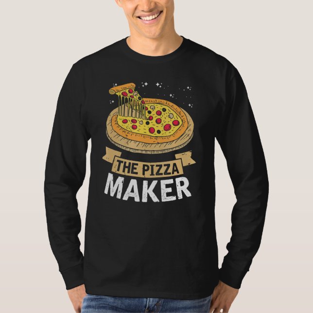 Pizza Maker Fast Food Cheese Crust Kärlek T Shirt (Framsida)