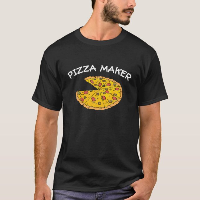 Pizza Maker Pizzaiolo T Shirt (Framsida)