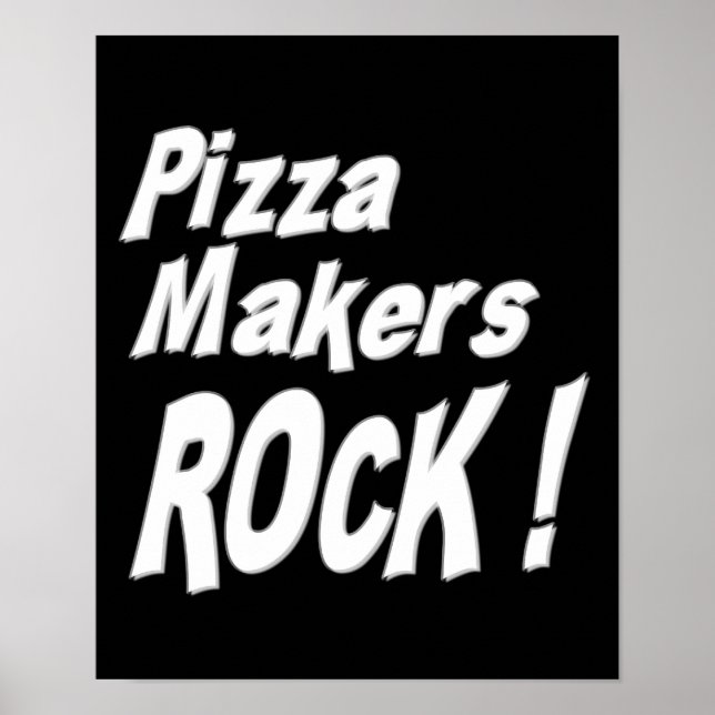 Pizza Makers Sten! Poster utskrift (Framsidan)