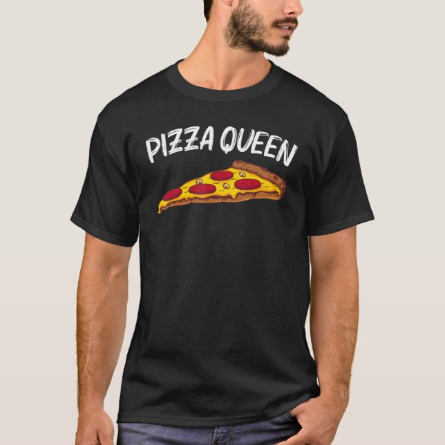 Pizza, Mamma, italiensk matris, Pizza Pepperoni T Shirt (Framsida)